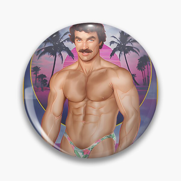 Item preview, Retro Tom Selleck Inspired Mustache and Style Vibe Design designed and sold by adelamunan.