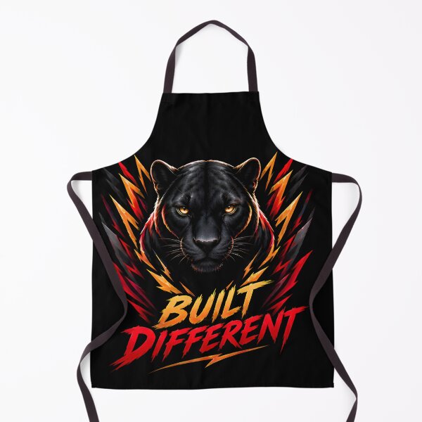 Item preview, Built Different Black Panther Fire Typography Graphic designed and sold by PrimeRootsArt.
