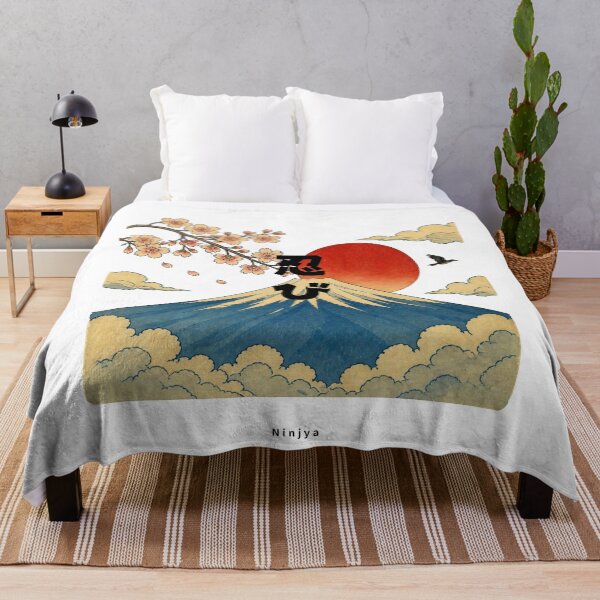 Aperçu de l'œuvre Shinobi - Ninja | Ukiyo-e Style Mount Fuji | Japanese Design créée et vendue par JapanMemoir.