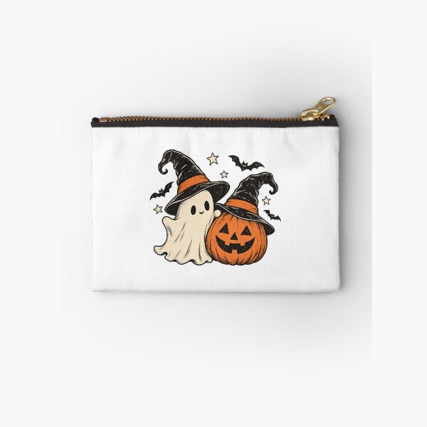 Item preview, Cute Ghost and Pumpkin Witch Hats Halloween Art designed and sold by SoyLamderma.