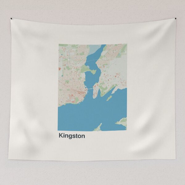 Item preview, Kingston Minimalistic Map Art designed and sold by MapsNerd.