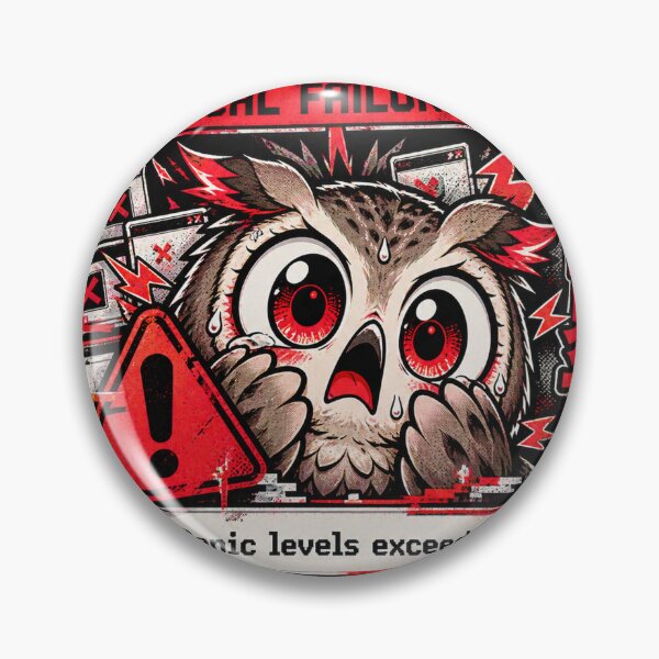 Item preview, Critical Failure - Panicked Owl Glitch Manga designed and sold by Visual Dept..