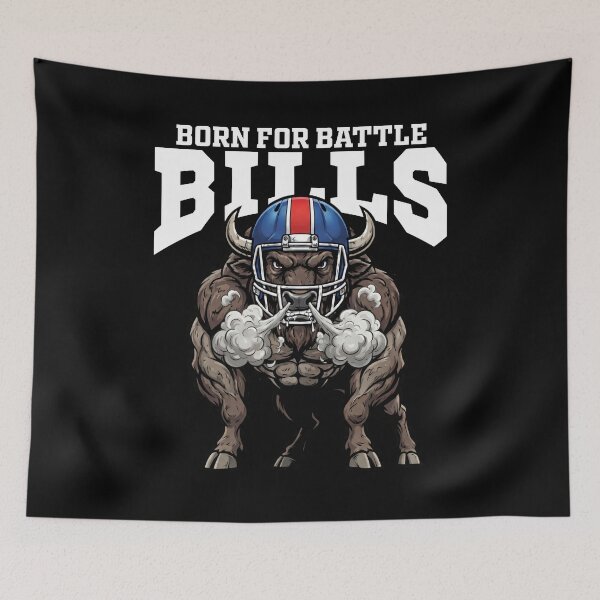 Item preview, BUFFALO BORN FOR BATTLE - NY BUFFALO BILLS designed and sold by KEF Custom.