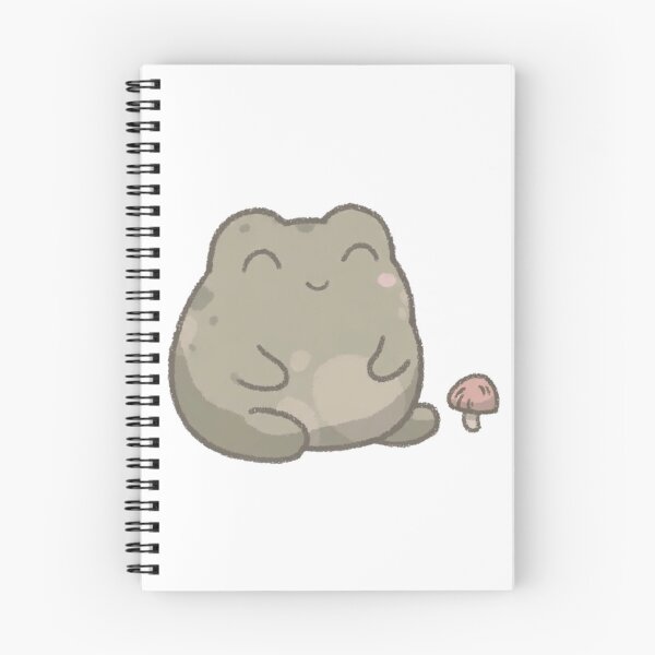 Item preview, Cute Sleepy Frog with Tiny Mushroom Minimalist Cozy designed and sold by FreshmanJ.