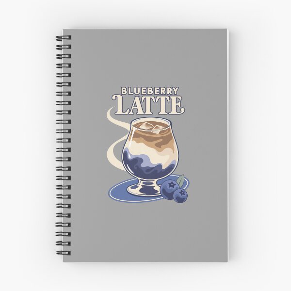 Item preview, Blueberry Latte – Minimalist Coffee Bar Art in Blue & Cream designed and sold by NeonMystic.