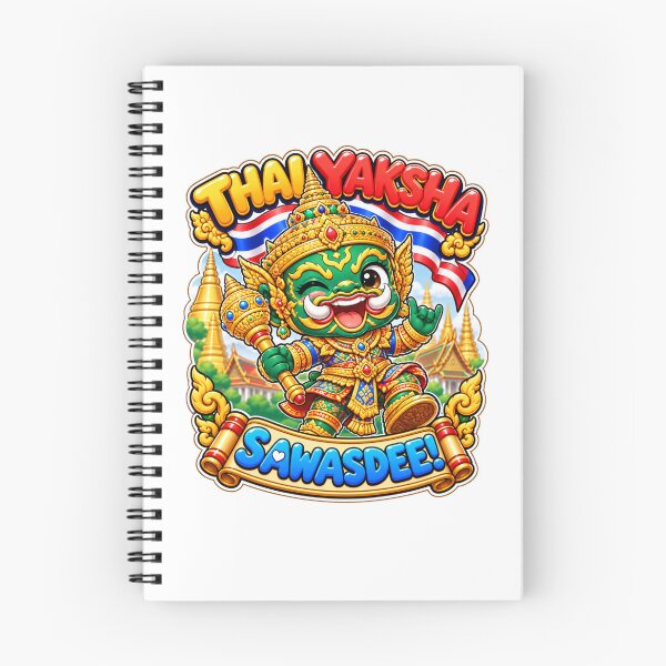 Item preview, Cute Thai Yaksha Sawasdee – Thailand Temple Guardian Kawaii Art designed and sold by Pali's shop.