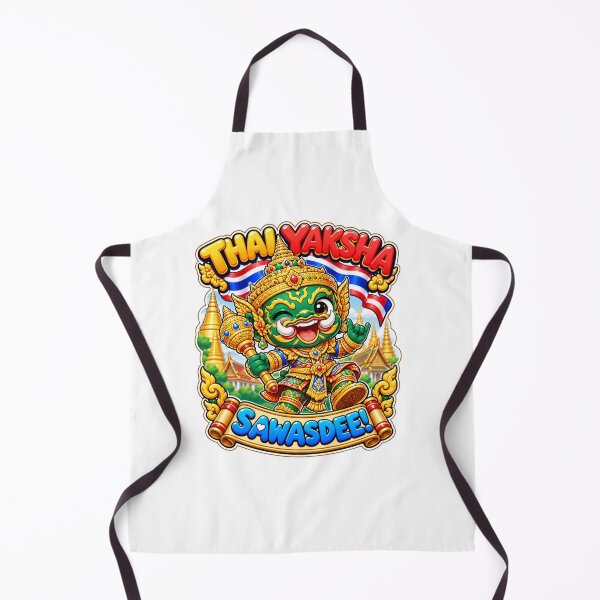 Item preview, Cute Thai Yaksha Sawasdee – Thailand Temple Guardian Kawaii Art designed and sold by Pali's shop.