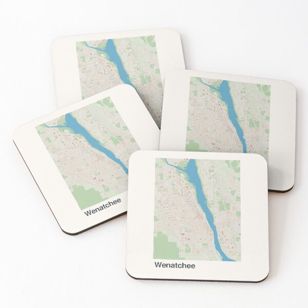 Item preview, Wenatchee Minimalistic Map Art designed and sold by MapsNerd.