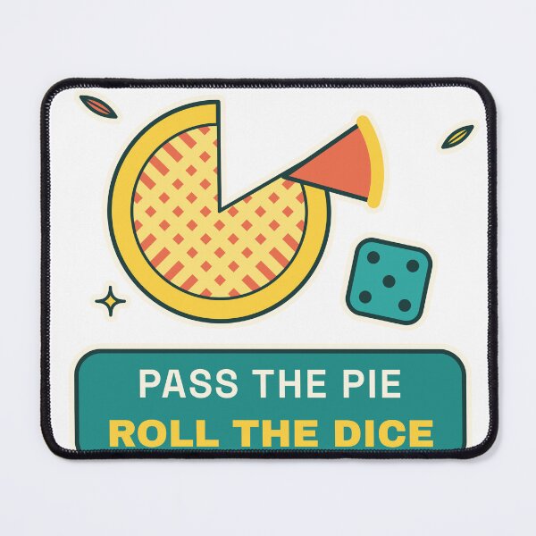 Item preview, Pass the Pie Roll the Dice - Friendsgiving Games designed and sold by Playful Paper Club.