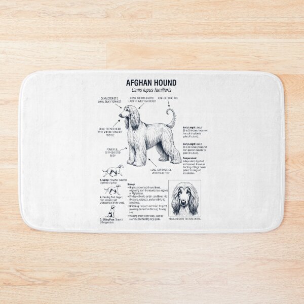 Item preview, Afghan Hound Scientific Anatomy Biology Dog Lover designed and sold by dian-rody-crest.