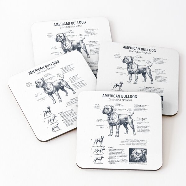 Item preview, American Bulldog Scientific Anatomy Biology Dog Lover designed and sold by dian-rody-crest.