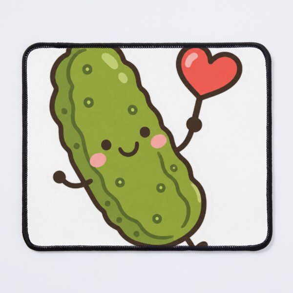 Item preview, Cuddly cucumber with a heart designed and sold by LongIslandDesgn.