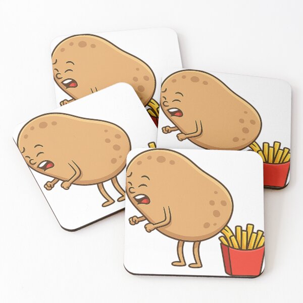 Item preview, Funny Potato Pooping French Fries Cartoon designed and sold by Danielshing.
