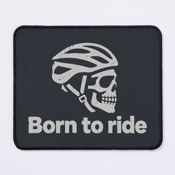 Artikelvorschau, Born To Ride Cyclist Skull entworfen und verkauft von CreepyCornerArt.