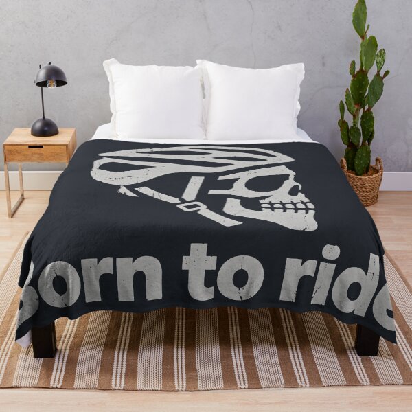 Artikelvorschau, Born To Ride Cyclist Skull entworfen und verkauft von CreepyCornerArt.