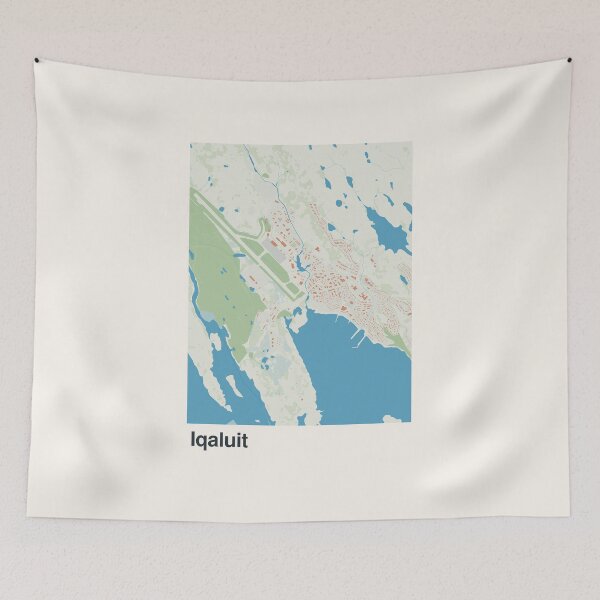 Item preview, Iqaluit Minimalistic Map Art designed and sold by MapsNerd.