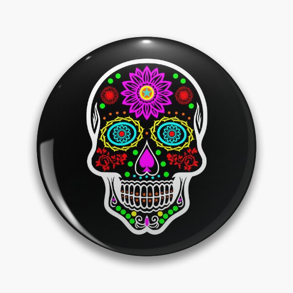 Item preview, Day of the Dead (Dia de Muertos) in Neon Rainbow designed and sold by Karate Octopus.