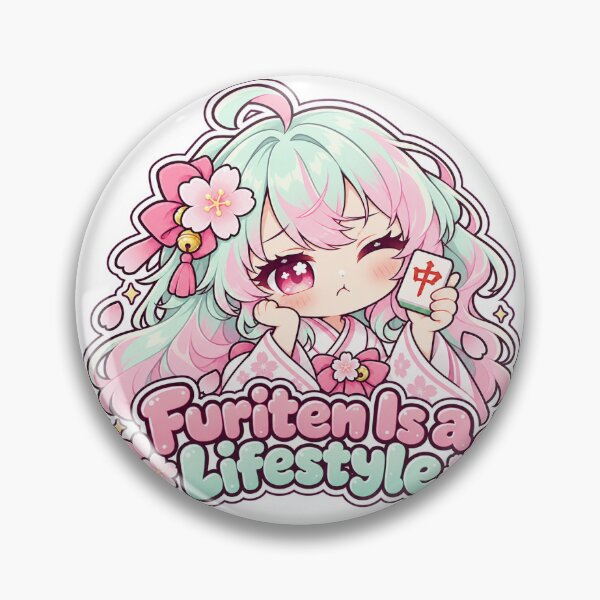 Item preview, Furiten Is a Lifestyle – Kawaii Mahjong Chibi designed and sold by LUCIDesigners.