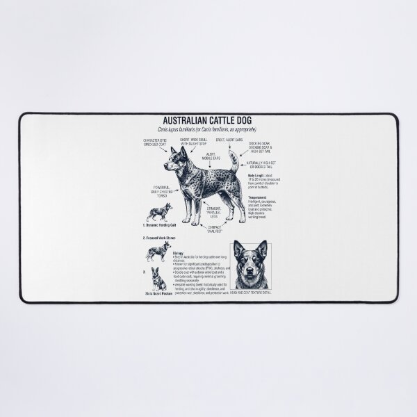 Item preview, Australian Cattle Dog Scientific Anatomy Biology Dog Lover designed and sold by dian-rody-crest.