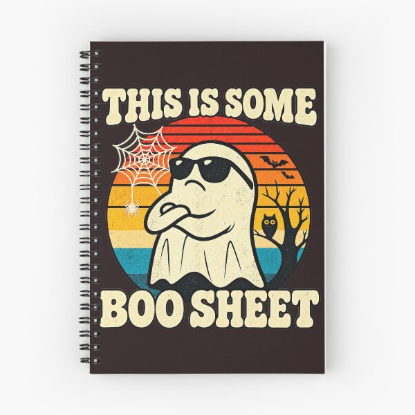Item preview, This Is Some Boo Sheet Funny Ghost Sunglasses Retro Sunset designed and sold by CozyCubs-Art.
