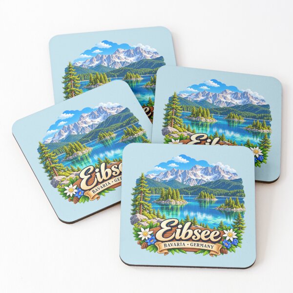 Item preview,  Eibsee Lake, Bavaria, Germany - Alpine Mountain designed and sold by Myra365Art.