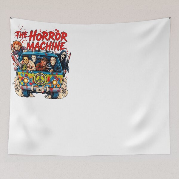 Item preview, The Horror Machine Halloween Squad Retro Vintage designed and sold by NilsMitchell.