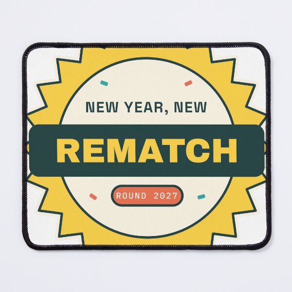 Item preview, New Year New Rematch - Funny New Year Gamer designed and sold by Playful Paper Club.