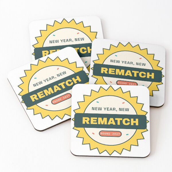 Item preview, New Year New Rematch - Funny New Year Gamer designed and sold by Playful Paper Club.