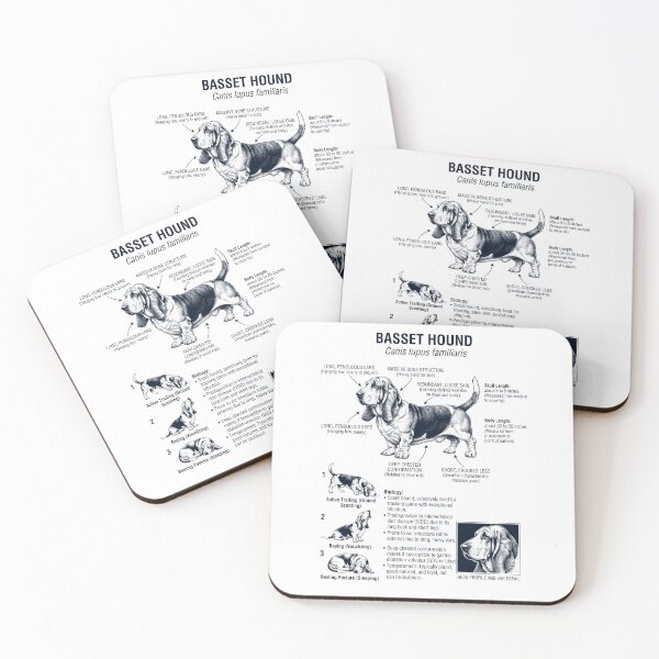 Item preview, Basset Hound Anatomía Científica Biología Amante de los Perros designed and sold by dian-rody-crest.