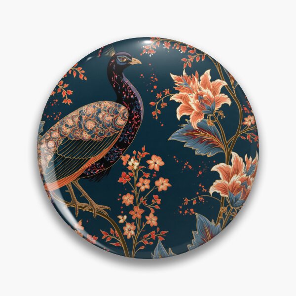 Item preview, Indonesian Batik Peacock and Flower Illustration Socks, Bags, and Blanket  designed and sold by sunset-capturer.