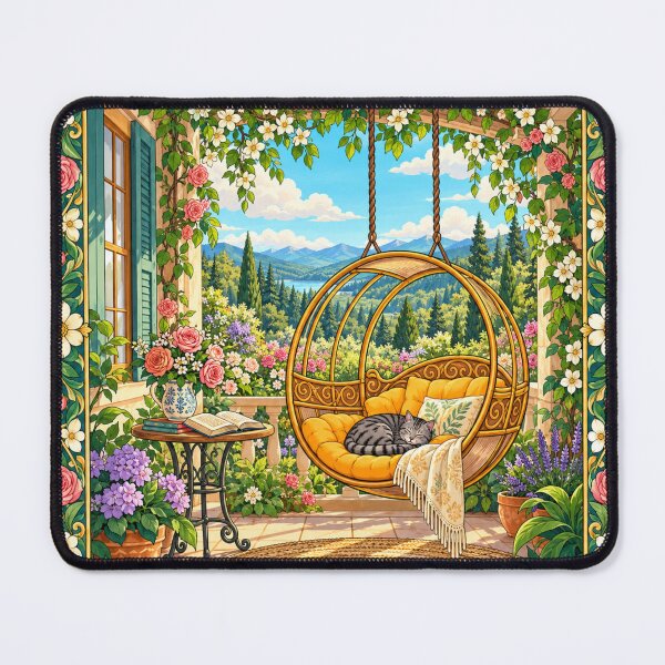 Item preview, Enchanted Garden Swing Floral With Swing And Border designed and sold by Fun In The Sun .