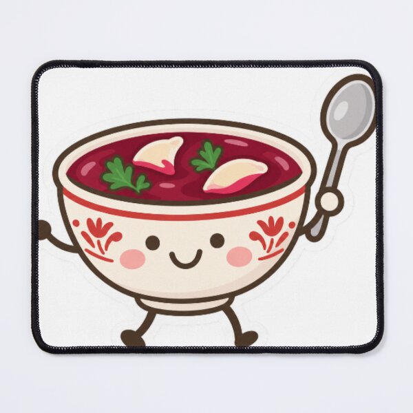 Item preview, Kawaii soup bowl face designed and sold by LongIslandDesgn.
