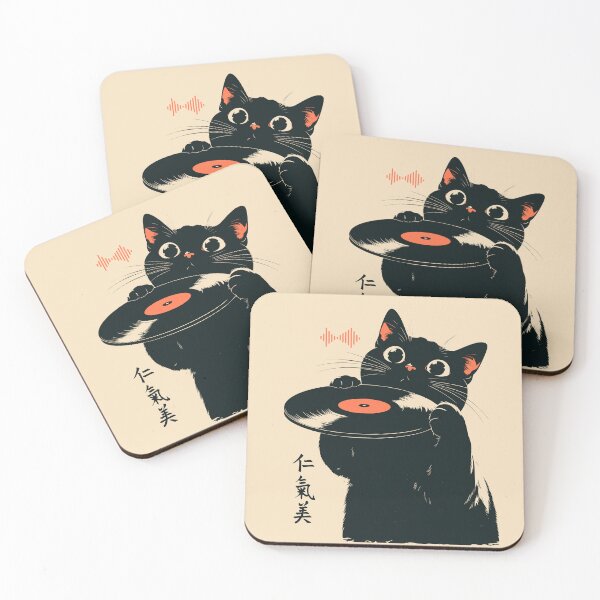 Item preview, Black Cat Vinyl Record Collector Japanese designed and sold by mustbewhy.