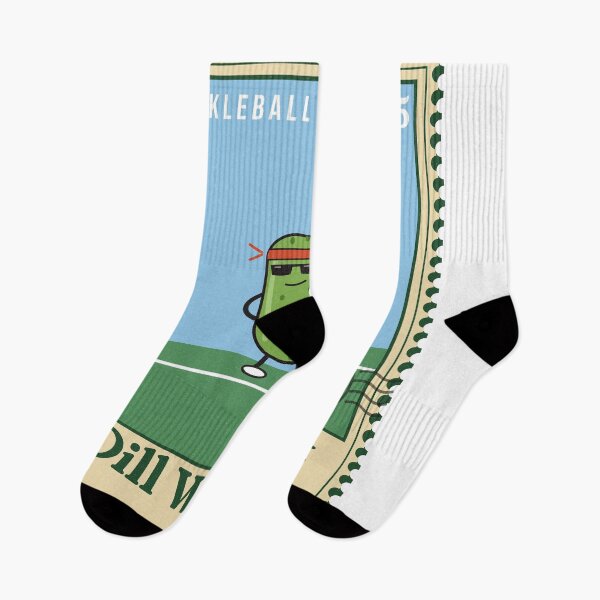 Item preview, Dill With It Funny Pickle Pickleball Stamp designed and sold by somebasic.