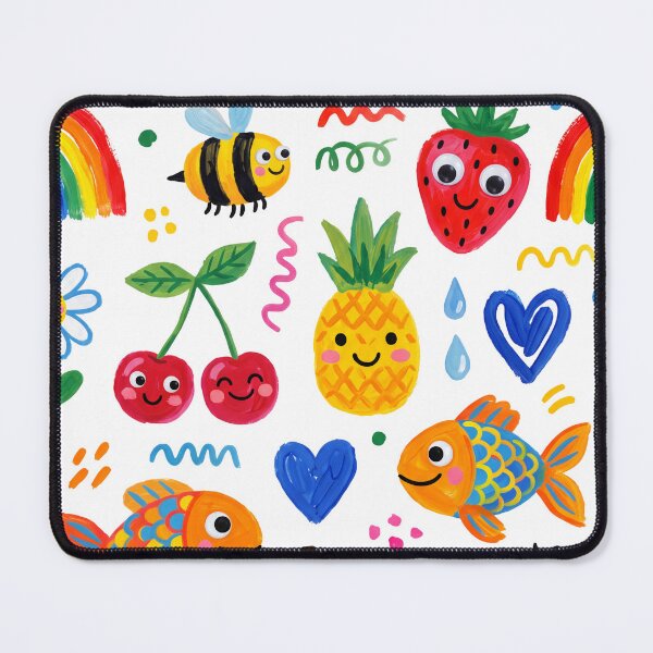 Item preview, Joyful Kids Gouache Doodles: Butterfly, Rainbow, Fruits & Bugs designed and sold by FASLab.