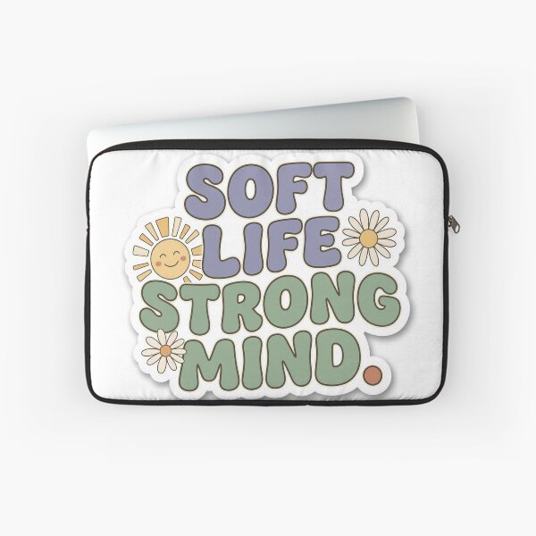 Item preview, Soft Life Strong Mind Positive Affirmation Sticker designed and sold by SnazzifyDigital.