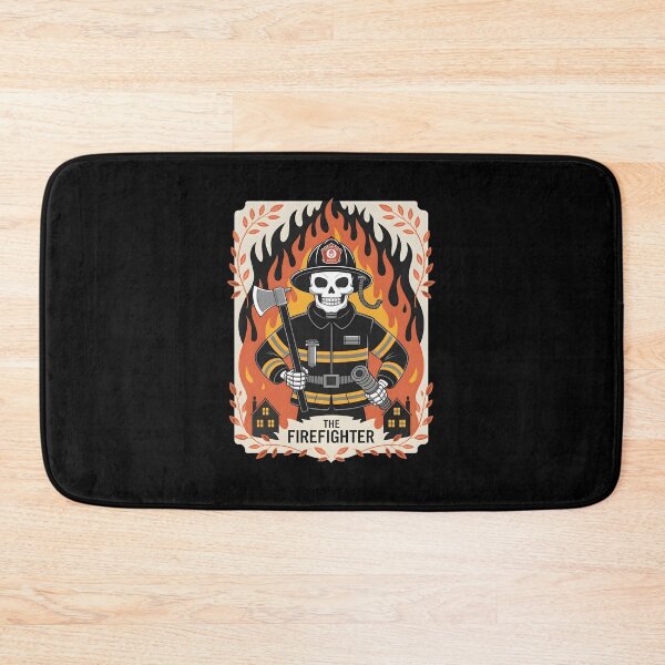 Item preview, Skeleton Firefighter With Axe And Flames Design designed and sold by SoyLamderma.
