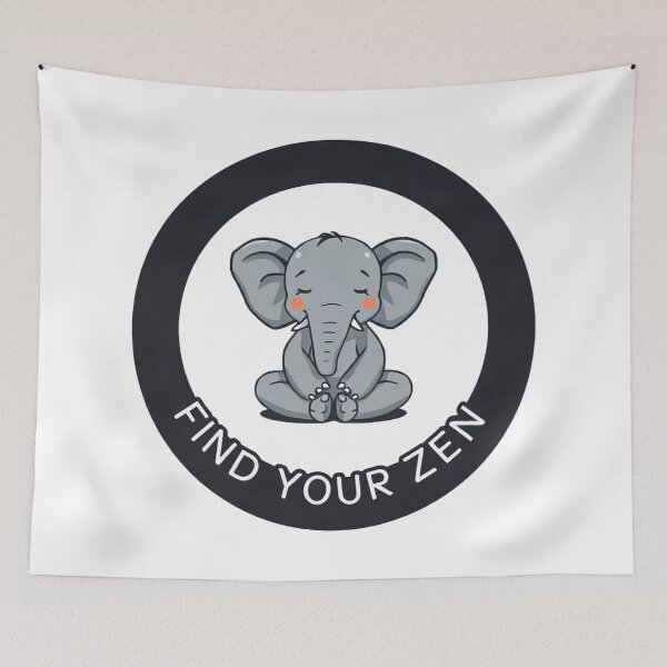 Item preview, Zen Elephant Meditating Lotus Pose designed and sold by Arc2020.