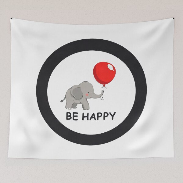 Item preview, Cute Watercolor Baby Elephant Balloon designed and sold by Arc2020.