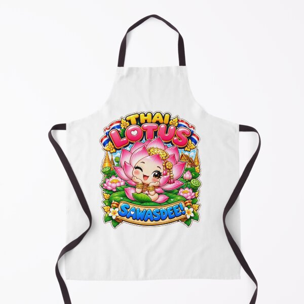 Item preview, Cute Thai Lotus Sawasdee – Thailand Flower Kawaii Art designed and sold by Pali's shop.