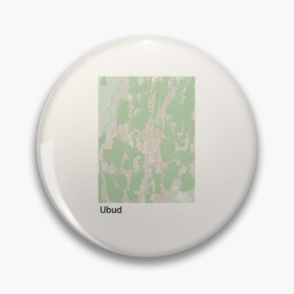 Item preview, Ubud Minimalistic Map Art designed and sold by MapsNerd.