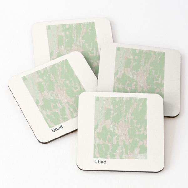 Item preview, Mapa minimalista de Ubud designed and sold by MapsNerd.