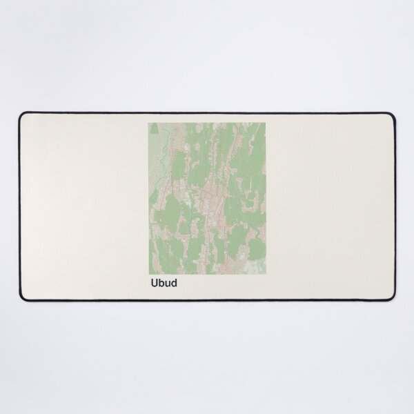 Item preview, Ubud Minimalistic Map Art designed and sold by MapsNerd.