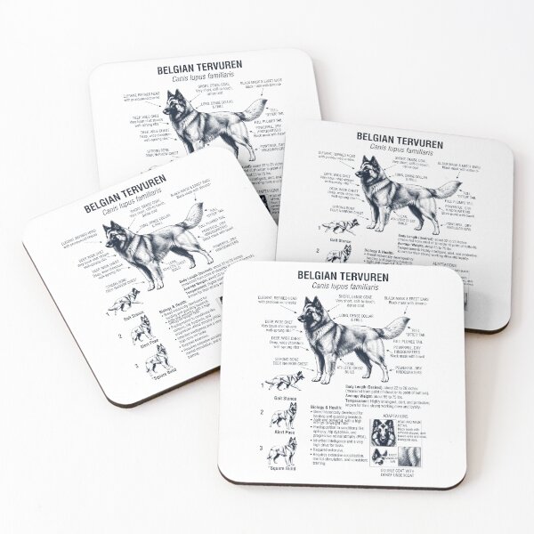 Item preview, Belgian Tervuren Scientific Anatomy Biology Dog Lover designed and sold by dian-rody-crest.