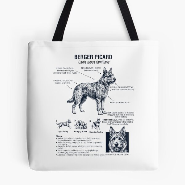 Item preview, Berger Picard Scientific Anatomy Biology Dog Lover designed and sold by dian-rody-crest.