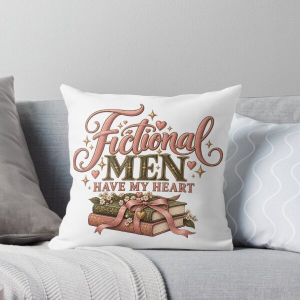 Artikelvorschau, Fictional Men Have My Heart – Bookish Romance Design entworfen und verkauft von BerlyArts.