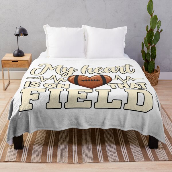 Item preview, My Heart Is On That Field Football Heart EKG Graphic designed and sold by CozyCubs-Art.