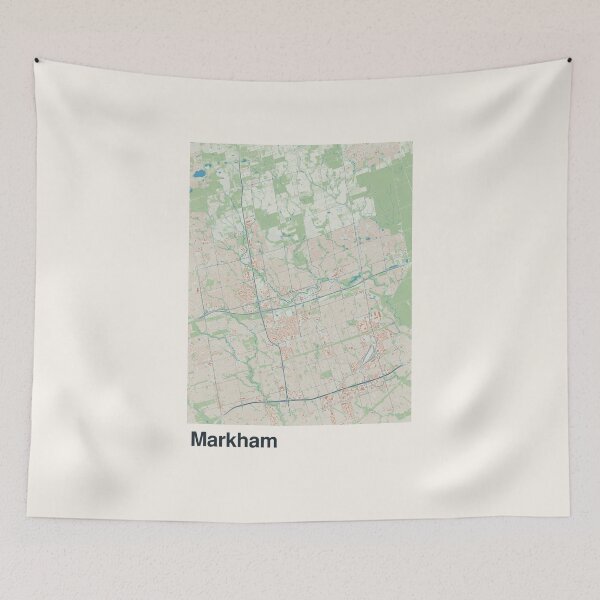 Item preview, Markham Minimalistic Map Art designed and sold by MapsNerd.