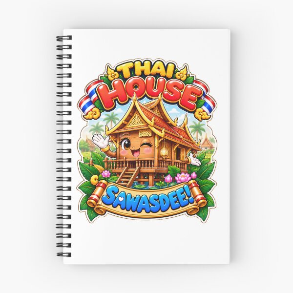 Item preview, Cute Traditional Thai House Sawasdee – Thailand Kawaii Art designed and sold by Pali's shop.