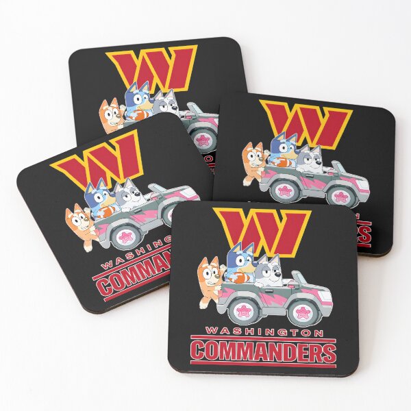 Item preview, Bluey Washington Commanderss Football Dog Car designed and sold by Kleinpixel.